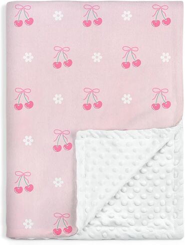 SANDJEST Elephant Kid Blanket for Girl - 30 x 40 Minky Throw Blankets for Girls - Gift for Kids on Birthday in Kuwait