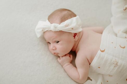 Organic Muslin Swaddle Blanket and Hat Set – Moon and Stars Nursery Decor – Sun & Moon Baby Hospital Receiving Outfit for Birth Announcement, Newborn Photography in Kuwait