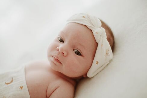Organic Muslin Swaddle Blanket and Hat Set – Moon and Stars Nursery Decor – Sun & Moon Baby Hospital Receiving Outfit for Birth Announcement, Newborn Photography in Kuwait