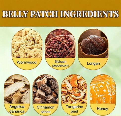 30 Pcs Belly Patch, Herbal Belly Button Patch Navel Sticker, Waterproof Stickers for Women Girls, Breathable Non-Woven, Navel Sticker with Magnet Ring, Easy to Use Wellness Body Patch for Women Men in Kuwait