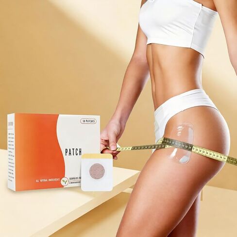 30 Pcs Belly Patch, Herbal Belly Button Patch Navel Sticker, Waterproof Stickers for Women Girls, Breathable Non-Woven, Navel Sticker with Magnet Ring, Easy to Use Wellness Body Patch for Women Men in Kuwait