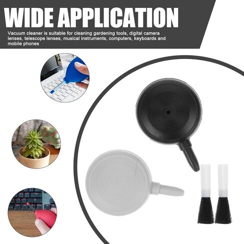 MERRYHAPY 2pcs Air Dust Blower and Brush for Digital Camera Lenses, Easy to Hold and Store Plastic Blower Pump, Dust for Electronics and Gardening Tools in Kuwait