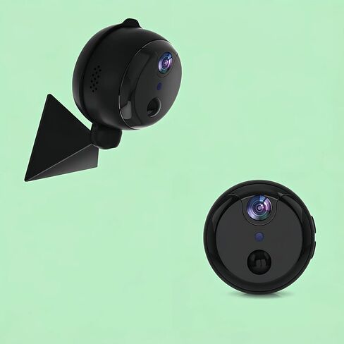 W-B2 Magnetic Security Camera with 100-Day Battery Time (Video Only) | Indoor Camera with Color Night Vision, Wifi Remote Viewing, Motion Detection, SD & Cloud Storage in Kuwait