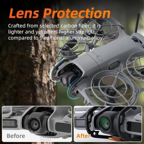Lightweight Bumper for DJI NEO2 Gimbal Protection Bar Lens Bumper Carbon Fiber Impact Protection Accessories in Kuwait