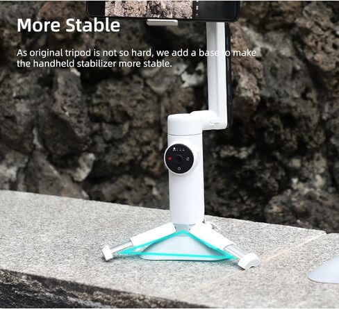 Gimbal Stabilizer Tripod Reinforced Mount Base Compatible for Insta360 Flow, 3-Axis Stabilization Stable Stand Support Base Bracket in Kuwait