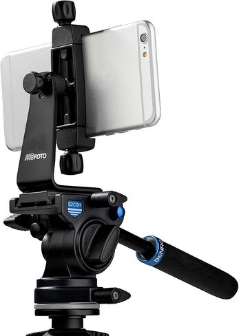 Benro Sling-Travel Tripod Kit w/ S2CSH Pan/Tilt Head – Aluminum 4-Section, 57″ Max Height, 5.5 lb Load, Arca-Swiss Plate & Case – Ideal for Mirrorless & DSLR Video (TSL08AS2CSH) in Kuwait