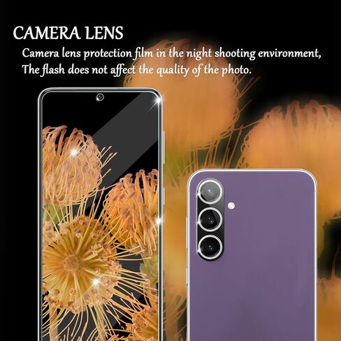 Galaxy S23 FE HD Clear Tempered Glass Screen Protector + Camera Lens Protectors, [2+2 Pack] [3D Glass] [Fingerprint Support] Screen Protector Glass For Samsung Galaxy S23 FE in Kuwait