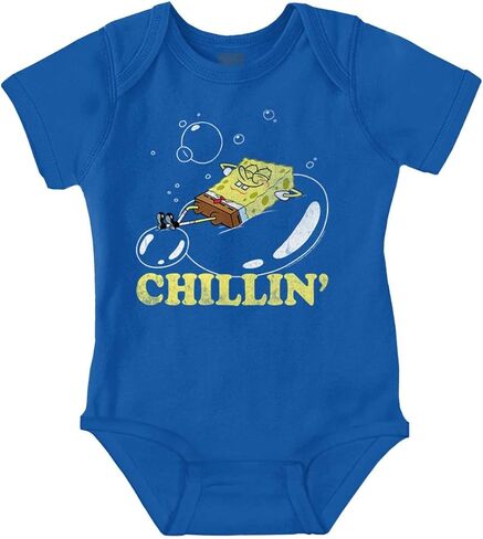 Brisco Brands SpongeBob Bubble Chillin Cartoon Baby Romper Boys or Girls in Kuwait