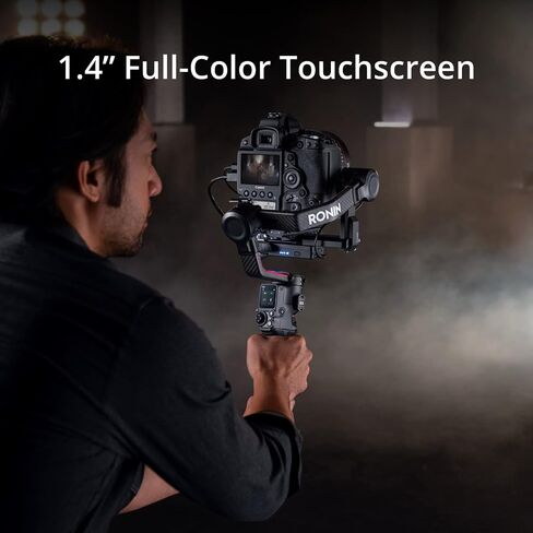 DJI RS 2 Combo - 3-Axis Gimbal Stabilizer for DSLR and Mirrorless Cameras, Nikon, Sony, Panasonic, Canon, Fuji, 10lbs Tested Payload, 1.4" Full-Color Touchscreen, Carbon Fiber Construction, Black | Includes transmitter, focus motor and carry case for film in Kuwait