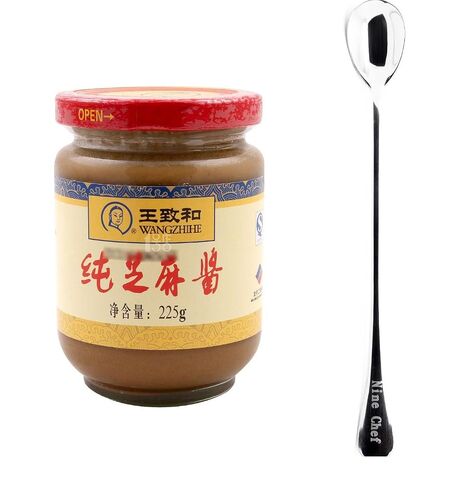 Wang Zhihe Pure Sesame Paste + Free one NineChef Spoon (1 Bottle) in Kuwait
