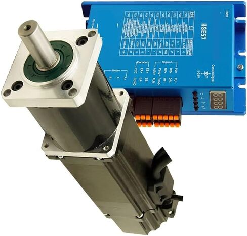 Planetary Geared Brake Nema24 3Nm Closed Loop Stepper Motor and Driver Kit 60HSEPGB84+HSE57 Easy Servo Reducer(Ratio 100 to 1) in Kuwait