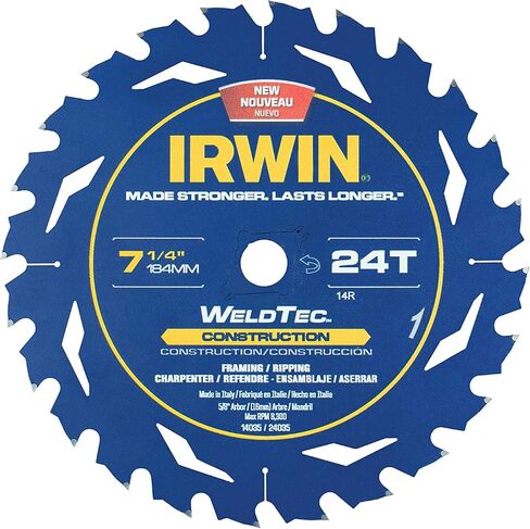 IRWIN Tools MARATHON Carbide Cordless Circular Saw Blade, 5 1/2-Inch, 18T Carded (14011) in Kuwait