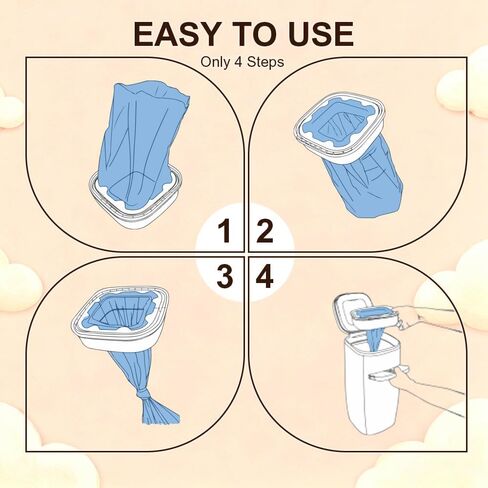 Jumbo Square Refills Disposal Bags Refill Compatible with Compatible with Diaper Genie Classic, Compact and Select Pails,Hold Up to 810 Newborn-Sized Diapers Per Refill, Pack of 3 in Kuwait