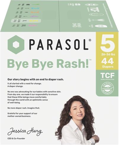 Parasol Clear+Dry Natural Disposable Diapers Size 5-44ct in Kuwait