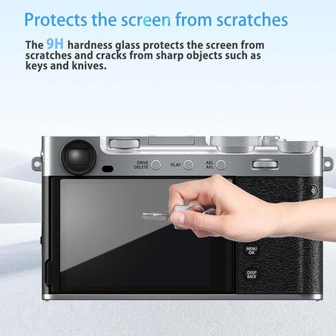 NOUKAJU [3 Pack] Screen Protector for FUJIFILM X-E5, HD Tempered Glass,9h Hardness,Scratch,Anti-Fingerprin,Tempered Glass Film Guard for FUJIFILM X-E5 Camera in Kuwait