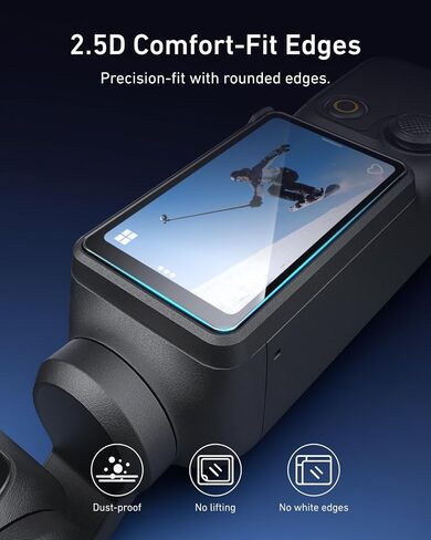 TELESIN [AR-Ultra Screen&Lens Protector for DJI Osmo Pocket 4 3 Xtra Muse | AR Anti-Reflective Coating for Outdoor Vlogging, with Easy-Install Auto-Align Frame, 9H, Pocket 4 3 Accessories, 1 Set in Kuwait