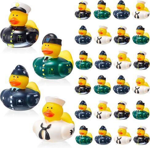 Deekin 50 Pcs Military Rubber Ducks Bulk 2 Inch Rubber Ducks Party Favor Anniversary Decorations for Birthday Pool Party Occupation Cosplay Anniversary in Kuwait