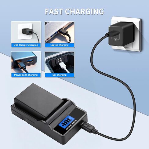2X KLIC-5001 Battery + LCD USB Charger for Kodak Easyshare P712 P850 P880 Z730 Z760 Z7590 DX6490 DX7440 DX7590 DX7630 Zoom and Sanyo DB-L50 DMX-WH1 HD1010 FH11 HD2000 VPC-WH1 HD2 in Kuwait