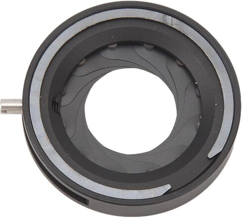 Adjustable Iris Aperture Diaphragm 1.2 to 18mm, Manual Lens Adapter with 12 Blades, Aluminum Alloy Iris Diaphragm for Camera Microscope Optical Systems in Kuwait