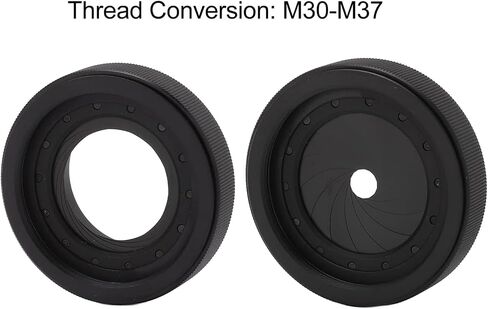 Adjustable Apertures 1.5-26mm Diaphragm to M37 Camera Lens Modules Adapter Rings Retrofits Adapter in Kuwait