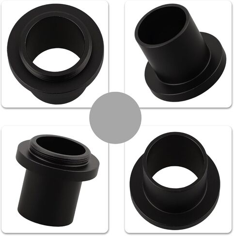 1X C-Mount Microscope Camera Adapter 23.2mm, for CCD Digital Eyepiece Lens Compatible, with Biological Microscopes Metal Construction in Kuwait