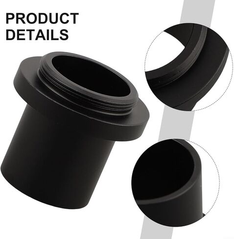 1X C-Mount Microscope Camera Adapter 23.2mm, for CCD Digital Eyepiece Lens Compatible, with Biological Microscopes Metal Construction in Kuwait