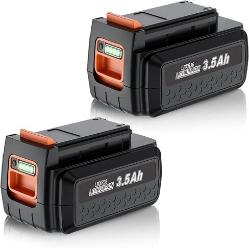 2 Pack 40V 3.5Ah Replacement for Black and Decker 40V Battery LBX2040 LBXR36 LBXR2036 LST540 LBX1540 LST136W Compatible with Black and Decker All 40V Power Tools and Charger in Kuwait