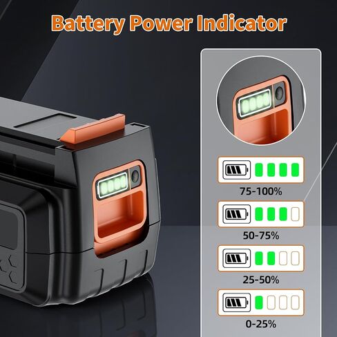 2 Pack 40V 3.5Ah Replacement for Black and Decker 40V Battery LBX2040 LBXR36 LBXR2036 LST540 LBX1540 LST136W Compatible with Black and Decker All 40V Power Tools and Charger in Kuwait