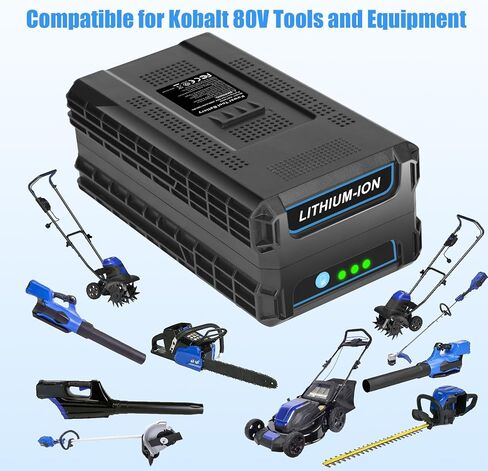 JYJZPB 80V Battery Compatible with Kobalt 80-Volt Cordless Power Tool | for Kobalt 80V KB2580-06 KB680-06 KB280-06 2910303-RC Cordless Power Tool, replace for Kobalt 80V MAX Rechargeable Battery in Kuwait