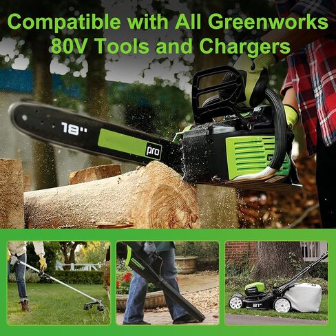1 Pack 3.0Ah Battery Replacement for Greenworks 80V Battery, Compatible with Greenworks 80V Power Tools, Single-Port 80V Charger Compatible with Greenworks Pro 80V Battery in Kuwait