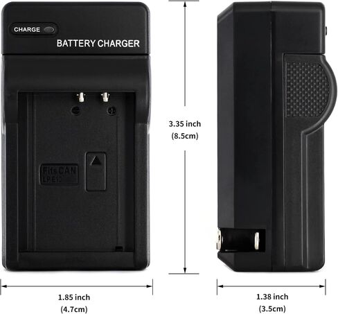 Norifon LP-E10 Wall Charger for Canon EOS 1100D, EOS 1200D | Compaitble with Canon EOS Kiss X50, EOS Rebel T3 with Foldable Plug in Kuwait
