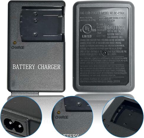 MH‑63 EN EL10 Battery Charger for EN‑EL10 Battery | Compatible with Nikon Coolpix S60 S200 S210 S220 S500 S510 S520 S570 S600 S700 S3000 S4000 Cameras in Kuwait