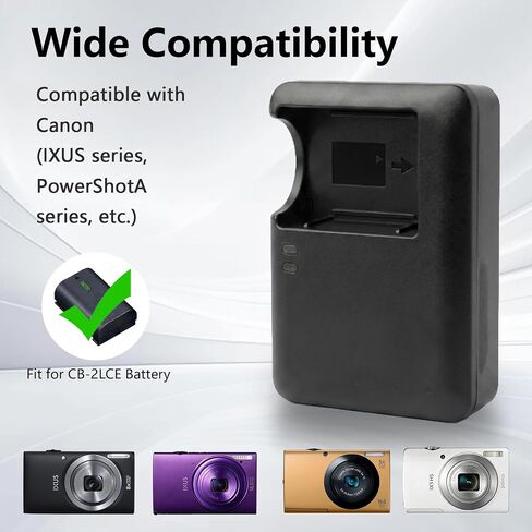 Camera NB-10L Battery Charger Replacement Compatible with Canon CB-2LC CB-2LCC CB-2LCE Battery. Works with PowerShot SX40 HS SX50 HS SX60 HS G1 X G3 X G15 G16 in Kuwait