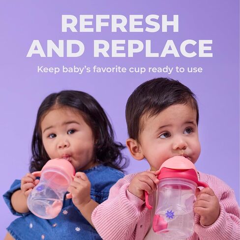 Lansinoh b.box Sippy Cup Replacement Straw Pack | Includes 1 Cleaning Brush, 1 Standard and 1 Weighted Straw, | Fits Sippy Cups in Saudi Arabia
