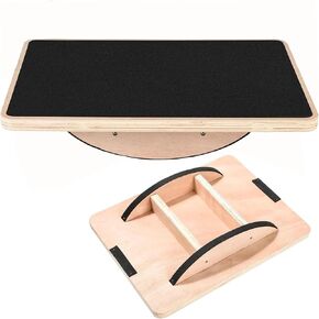 Balance Board Wooden Wobble Board for Adults Anti-Slip Board for Physical Therapy & Core Strength, Ideal Balance Board for Standing Desk with Ankle Support in Saudi Arabia