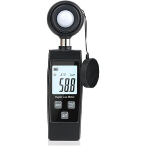 Digital Lux Light Meter for Illuminance Photography and LED Testing | Wide-range sensor measures illuminance in Lux or FC with clear display, data hold and portable operation in Saudi Arabia