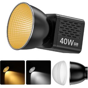 Ulanzi L023 40W Pro LED Video Light w Built-in 3400mAh Battery & PD Fast Charging, Portable Overlock 50W Cob Light, Handheld Bicolor 2500K-6000K Continuous Output Lighting with 8 Scenes for Video in Kuwait
