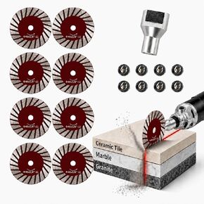 1.57" Professional Mini Diamond Saw Blades Set,Precision Cutting Disc for Angle Grinder Stone Concrete Tile Marble Granite Masonry Rock Porcelain Dry Wet Carving Engraving (5, 40mm) in Saudi Arabia