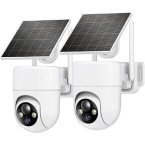 Oculview 2K Solar Security Camera Wireless Outdoor, 1PCS Outdoor Camera Wireless with 360° View, Cameras for Home Security with Color Night Vision, 4G LTE Cellular, No Wi-Fi Needed, 1 Pack, White in Saudi Arabia