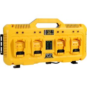 8A 4 Port Fast Battery Charging Station DCB104, Compatible with Dewalt 12v Max, 20v Max and 20v/60v Max Batteries, 8A Output Per Port, Compatible with TOUGHSYSTEM Products, Real-Time Power Display in Kuwait