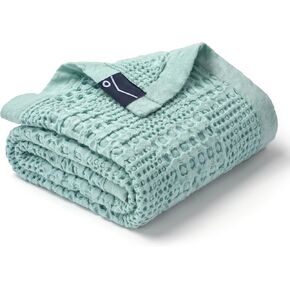 Joiedomi Waffle Baby Blanket - Soft Oat Baby Blanket, Breathable Turkish Cotton of Rayon Derived from Bamboo for Boys and Girls, Luxuries Throw for Bed, Couch and Sofa in Saudi Arabia