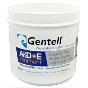 A & D Plus E Ointment, Gentell - 13 Oz. Jar - Medicinal Scent Ointment, Skin Protectant | A+D & E Vitamins First Aid | Seals Out Wetness | Helps Prevent Baby Diaper Rash - Pack of 1 in Saudi Arabia