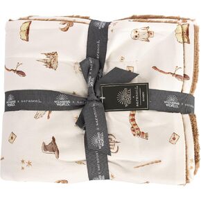 Saranoni Minky Lush Baby Blanket Harry Potter Receiving Blanket 30x40 | Wizarding World baby blanket with buttery-soft microfiber fabric for receiving, cuddles, and everyday comfort. in Saudi Arabia