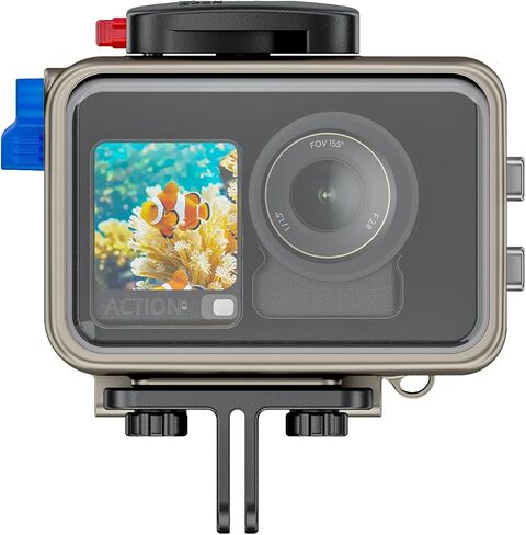 Sea frogs Aluminum Waterproof Housing Compatible with OSMO Action 4/5 Pro/6, 60M/195FT Underwater Camera Case for Diving (only the housing) in Kuwait