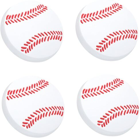 4pcs Cartoon-Designed Cabinet Drawer Pull Knobs for Boy Girl Furniture Durable Unique Baseball Pattern Cabinets Closets in Kuwait