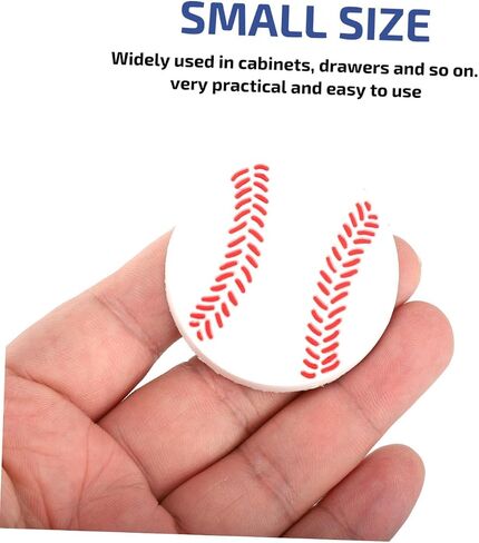 4pcs Cartoon-Designed Cabinet Drawer Pull Knobs for Boy Girl Furniture Durable Unique Baseball Pattern Cabinets Closets in Kuwait