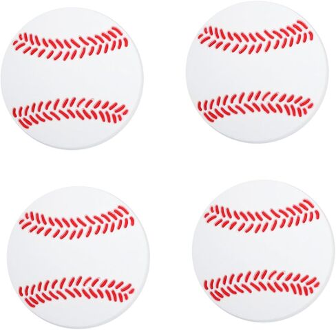 4pcs Cartoon-Designed Cabinet Drawer Pull Knobs for Boy Girl Furniture Durable Unique Baseball Pattern Cabinets Closets in Kuwait