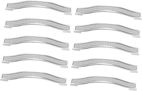 10pcs Modern Minimalist Frosted Crystal Drawer Handles for Cabinets Elegant Furniture Pulls Alloy Material for Closet and Dresser Decor in Kuwait