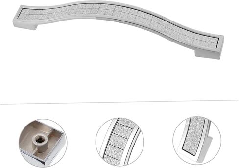 10pcs Modern Minimalist Frosted Crystal Drawer Handles for Cabinets Elegant Furniture Pulls Alloy Material for Closet and Dresser Decor in Kuwait