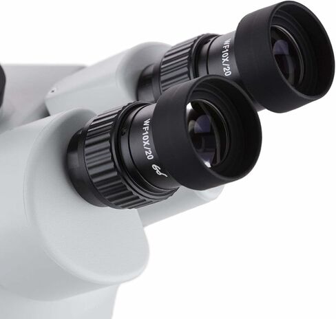 AmScope SM-3B Professional Binocular Stereo Zoom Microscope, WH10x Eyepieces, 7X-45X Magnification, 0.7X-4.5X Zoom Objective, Ambient Lighting, Single-Arm Boom Stand | 7X-45X Magnification Range 76mm Stereo Microscope Holder Ring 360° Multi-Axis Head Rota in Kuwait